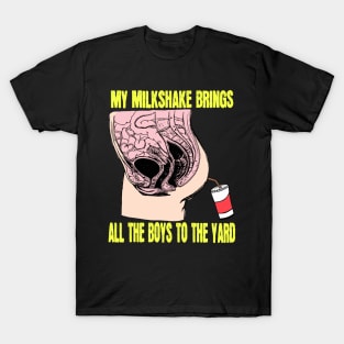 Cursed Milkshake Shirt Juicy Dump Truck Dairy Beverage Graphic T-Shirt